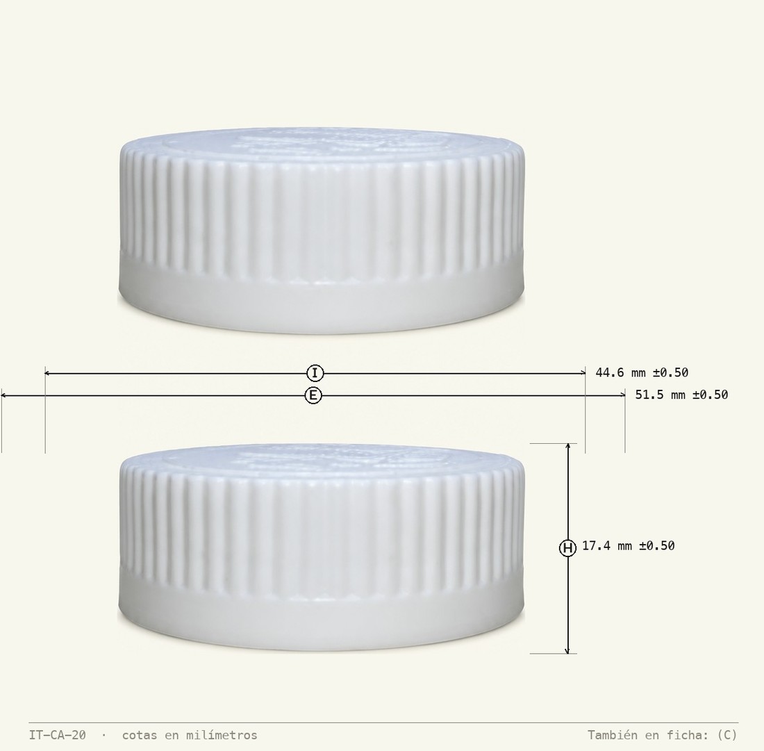 Plano de cotas de Tapa de Seguridad R-45